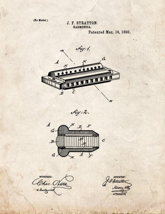 Patent Blueprint 2387 1 12 A4 Photo Print