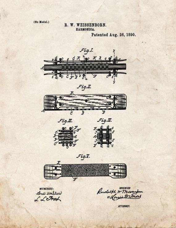 Patent Blueprint 2388 1 12 A4 Photo Print