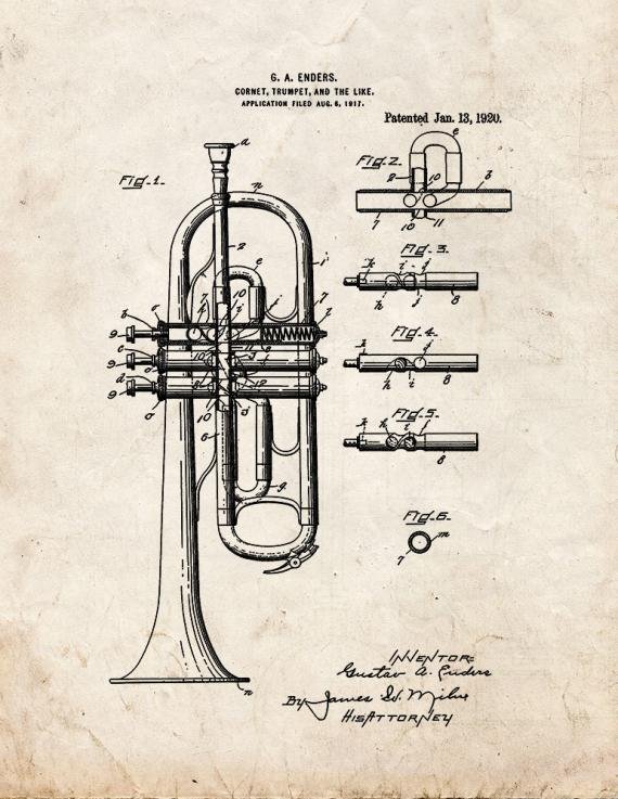 Patent Blueprint 2389 1 12 A4 Photo Print