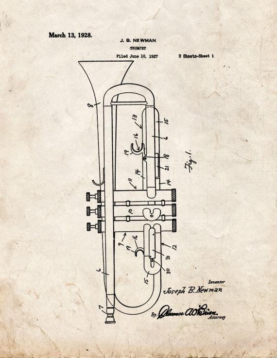 Patent Blueprint 2390 1 12 A4 Photo Print