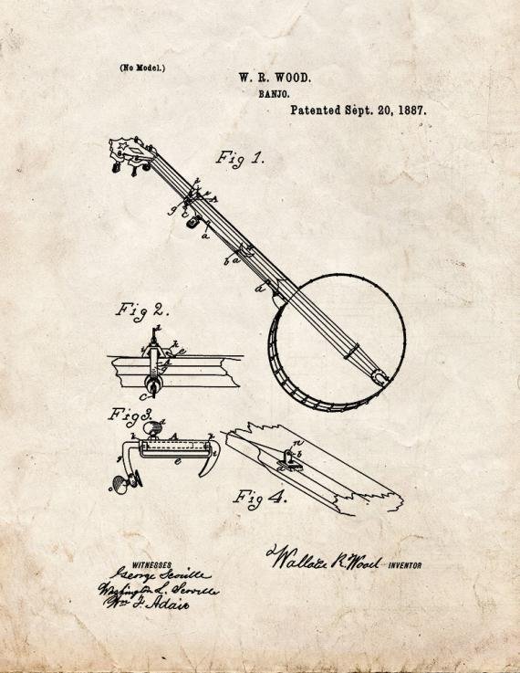Patent Blueprint 2400 1 12 A4 Photo Print