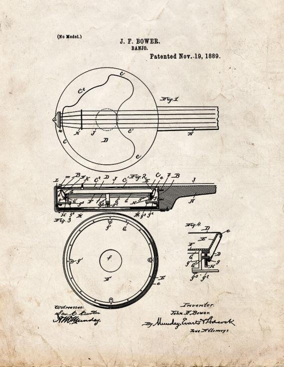 Patent Blueprint 2401 1 12 A4 Photo Print