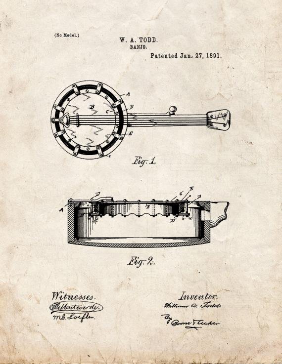 Patent Blueprint 2402 1 12 A4 Photo Print