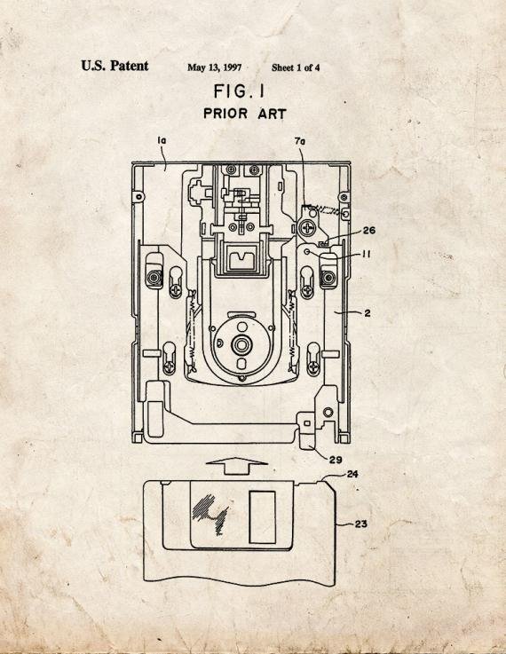Patent Blueprint 2406 2 12 A4 Photo Print