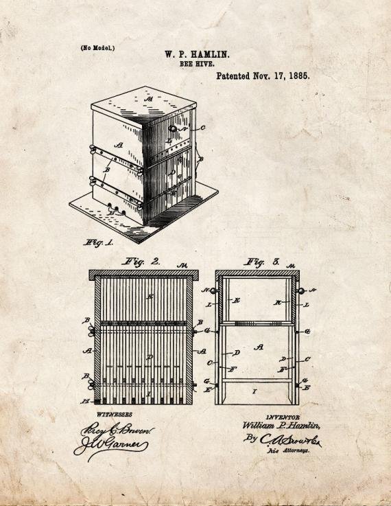 Patent Blueprint 2408 1 12 A4 Photo Print
