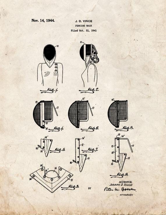 Patent Blueprint 2412 1 12 A4 Photo Print