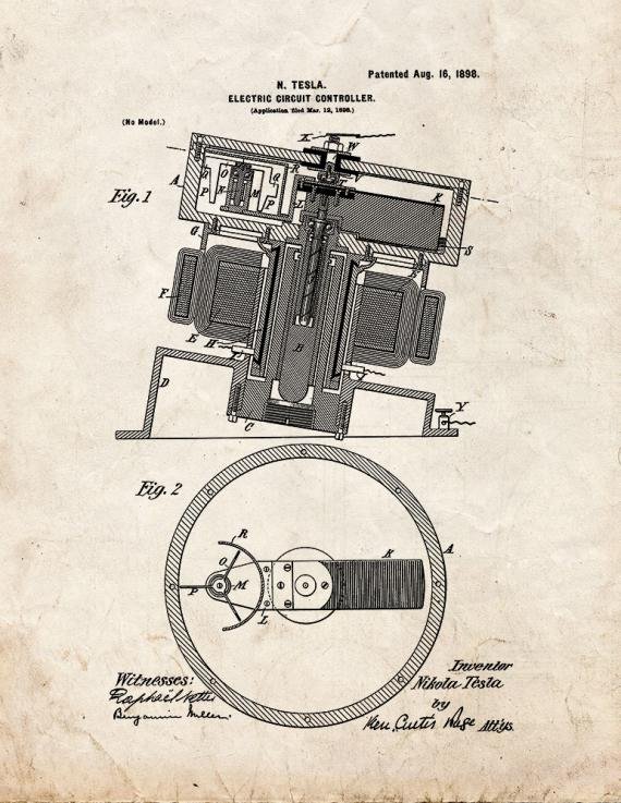 Patent Blueprint 2419 1 12 A4 Photo Print