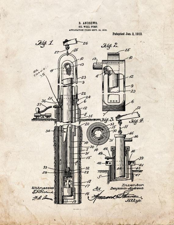 Patent Blueprint 2425 1 12 A4 Photo Print
