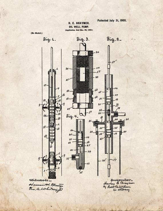Patent Blueprint 2428 1 12 A4 Photo Print