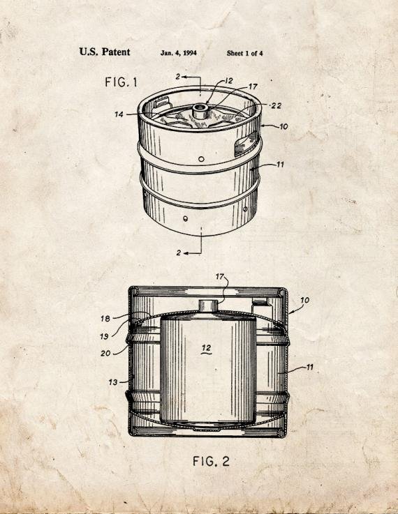Patent Blueprint 2436 2 12 A4 Photo Print