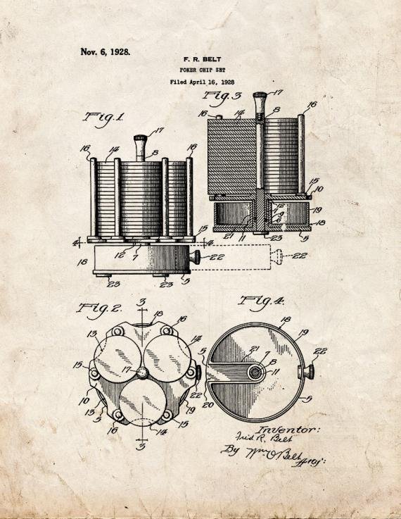 Patent Blueprint 2438 1 12 A4 Photo Print