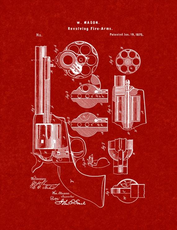 Patent Blueprint 244 1 12 80 paper red A4 Photo Print