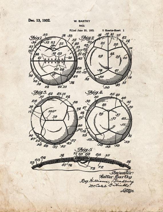 Patent Blueprint 2442 1 12 A4 Photo Print