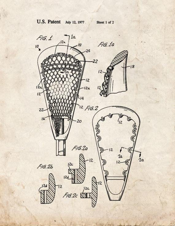Patent Blueprint 2444 2 12 A4 Photo Print