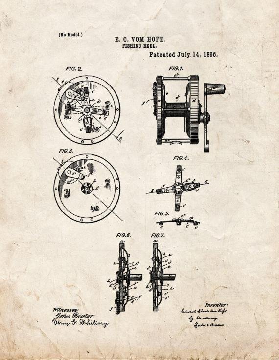 Patent Blueprint 2445 1 12 A4 Photo Print