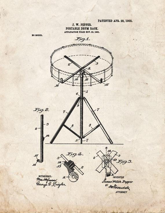 Patent Blueprint 2448 1 12 A4 Photo Print