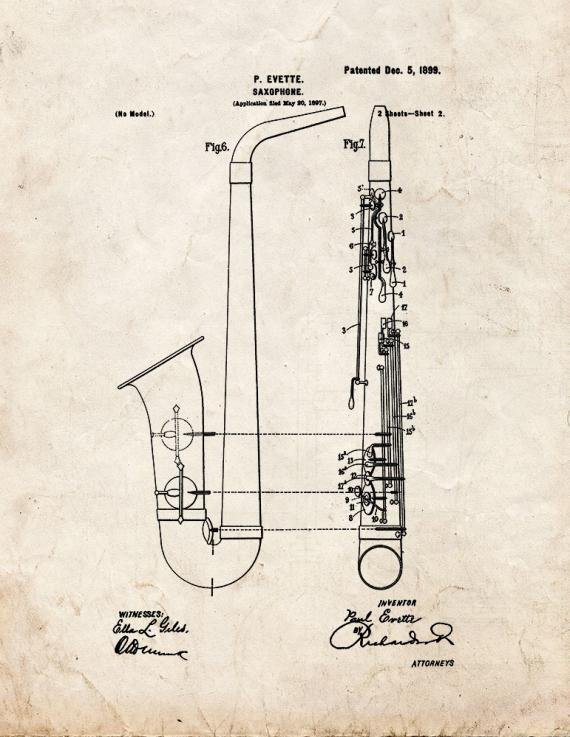 Patent Blueprint 2449 2 12 A4 Photo Print