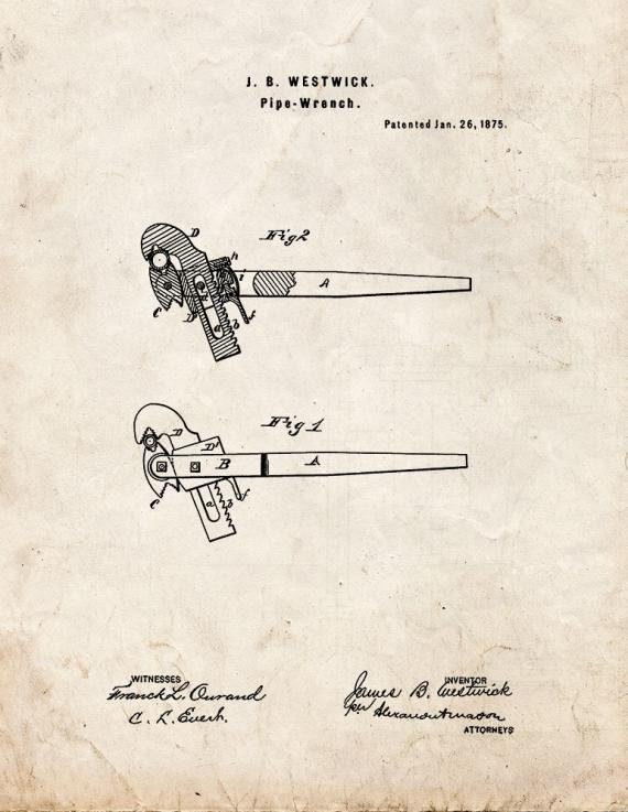 Patent Blueprint 245 1 12 A4 Photo Print
