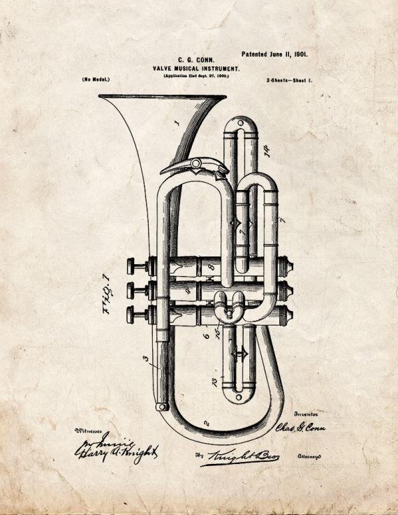 Patent Blueprint 2450 1 12 A4 Photo Print