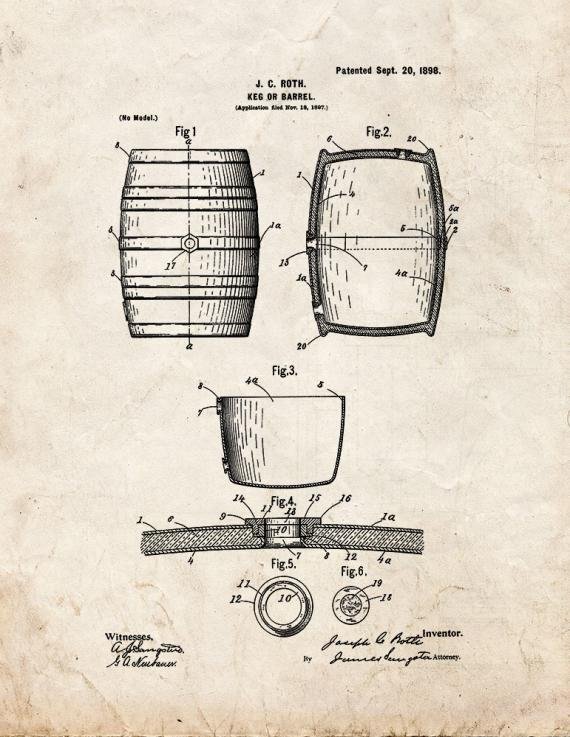 Patent Blueprint 2453 1 12 A4 Photo Print