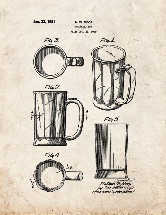 Patent Blueprint 2454 1 12 A4 Photo Print