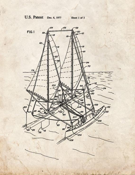 Patent Blueprint 2456 2 12 A4 Photo Print
