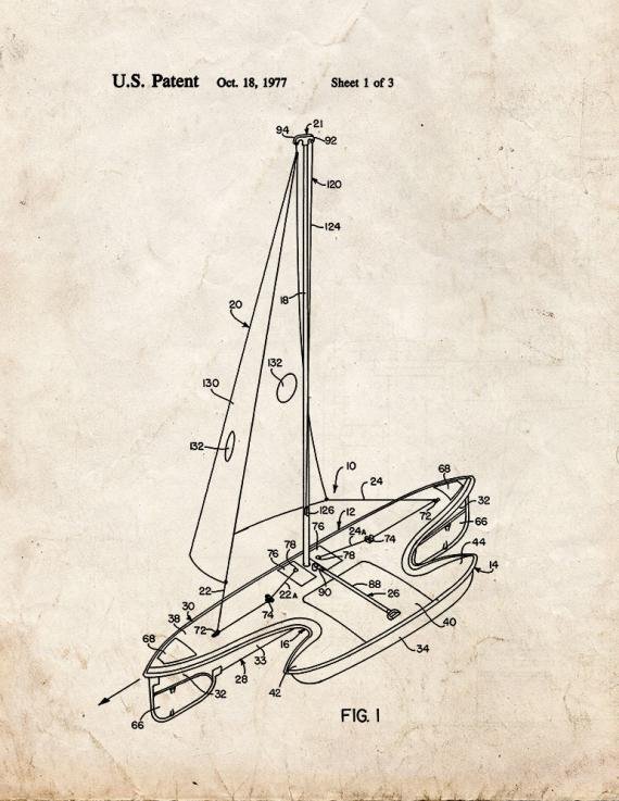Patent Blueprint 2458 2 12 A4 Photo Print