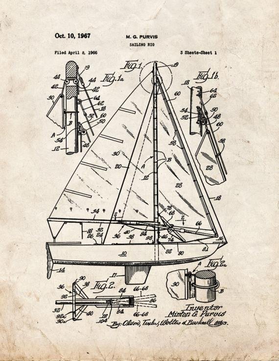 Patent Blueprint 2459 1 12 A4 Photo Print