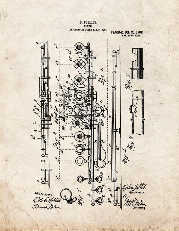 Patent Blueprint 2460 1 12 A4 Photo Print