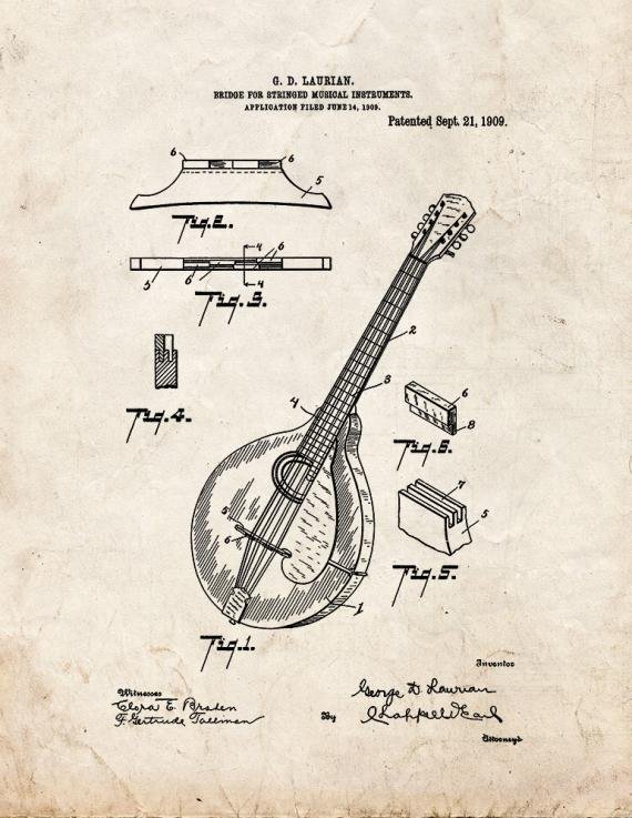 Patent Blueprint 2462 1 12 A4 Photo Print
