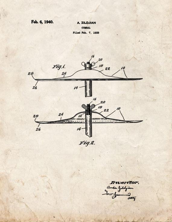Patent Blueprint 2465 1 12 A4 Photo Print