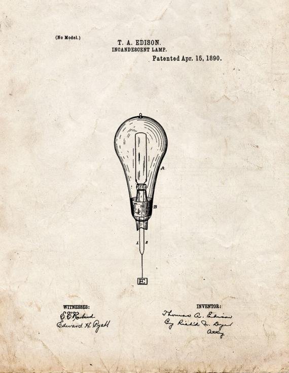Patent Blueprint 2472 1 12 A4 Photo Print