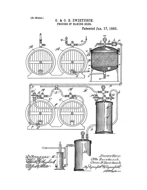 Patent Blueprint 2474 1 12 80 paper mat A4 Photo Print