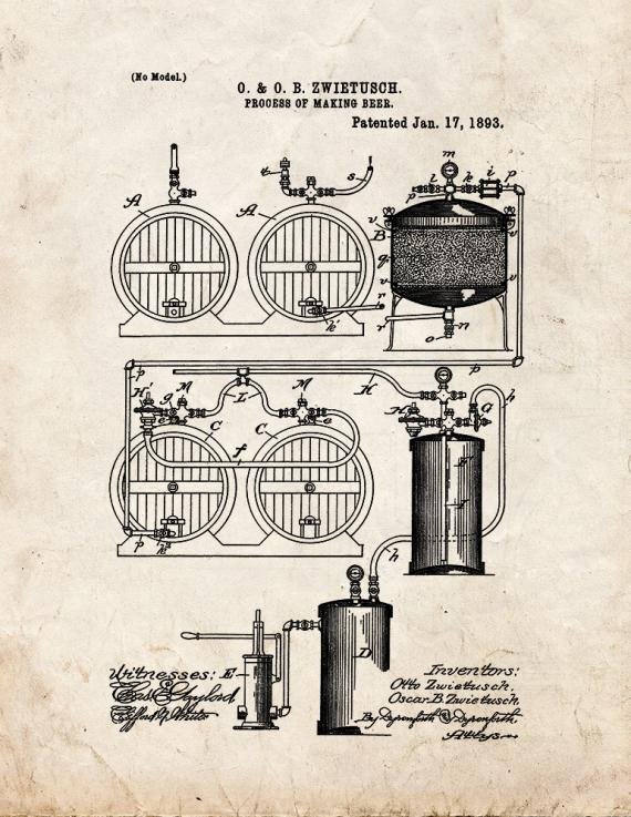 Patent Blueprint 2474 1 12 A4 Photo Print