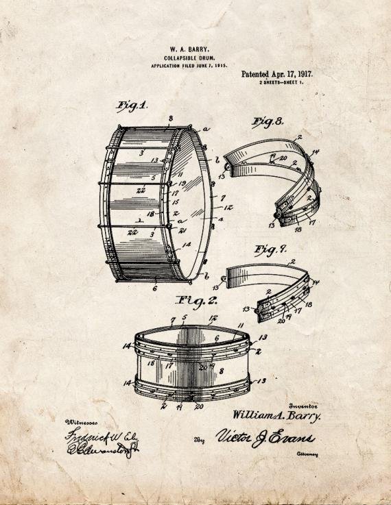 Patent Blueprint 2479 1 12 A4 Photo Print