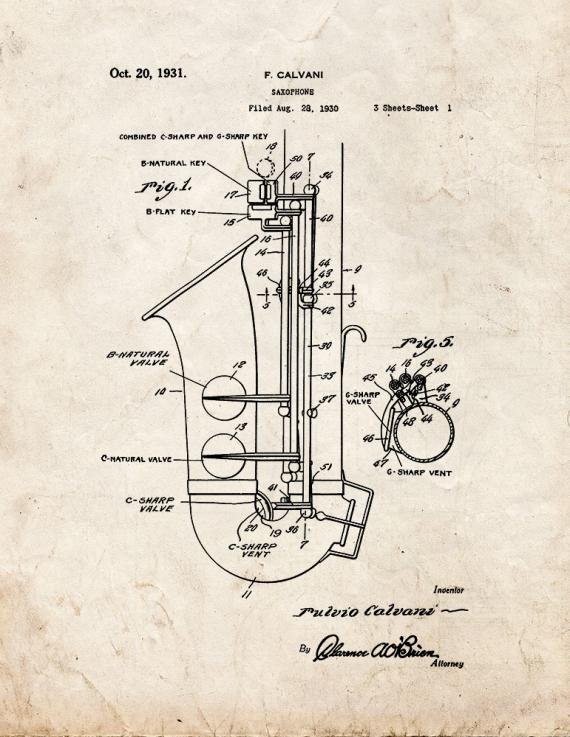 Patent Blueprint 2483 1 12 A4 Photo Print