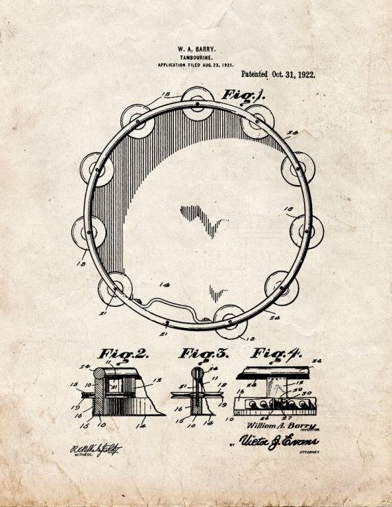 Patent Blueprint 2485 1 12 A4 Photo Print
