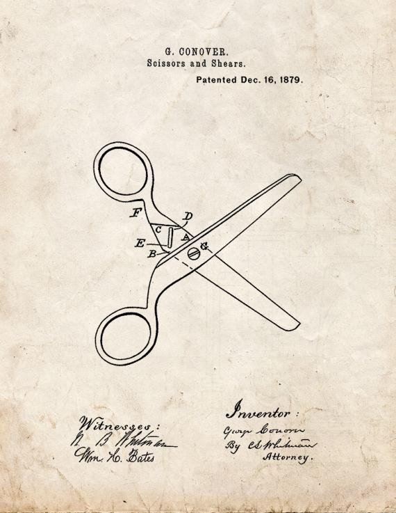 Patent Blueprint 2491 1 12 A4 Photo Print