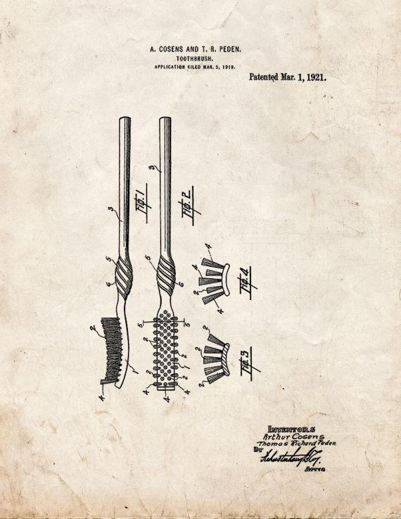 Patent Blueprint 2492 1 12 A4 Photo Print