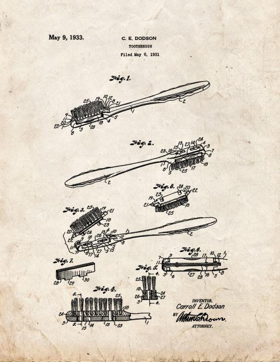 Patent Blueprint 2494 1 12 A4 Photo Print