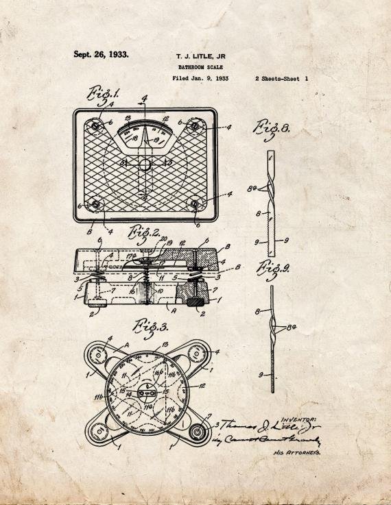 Patent Blueprint 2495 1 12 A4 Photo Print