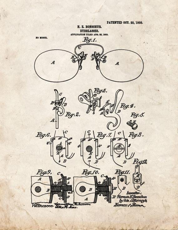 Patent Blueprint 2502 1 12 A4 Photo Print