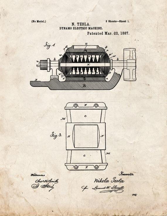 Patent Blueprint 2509 1 12 A4 Photo Print