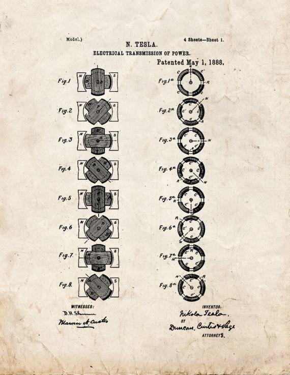 Patent Blueprint 2510 1 12 A4 Photo Print