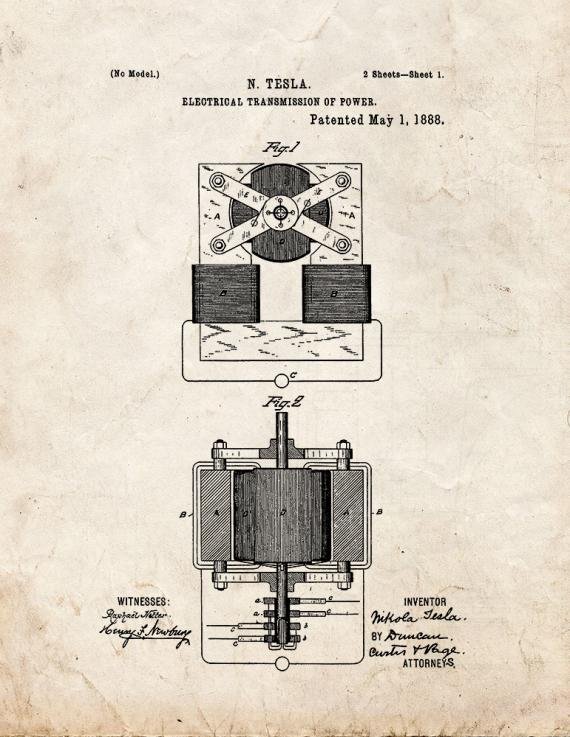 Patent Blueprint 2511 1 12 A4 Photo Print