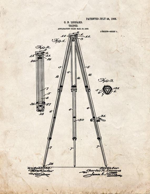 Patent Blueprint 2514 1 12 A4 Photo Print