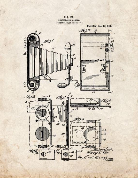 Patent Blueprint 2515 1 12 A4 Photo Print