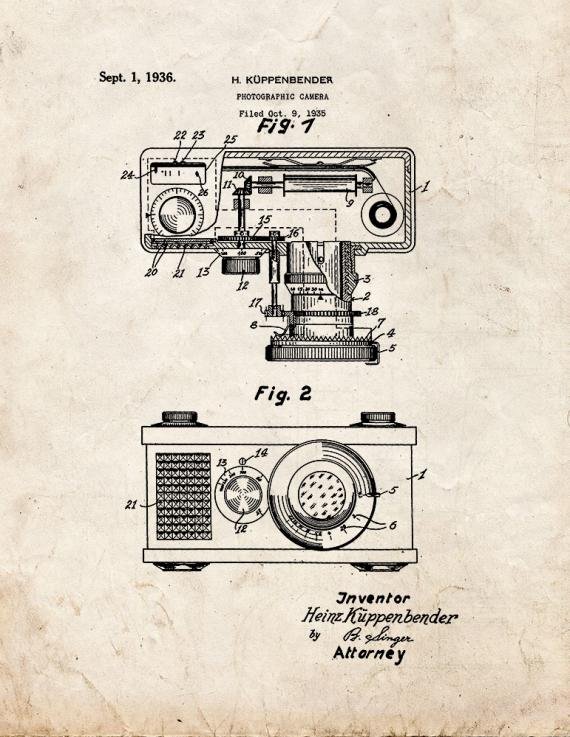 Patent Blueprint 2517 1 12 A4 Photo Print
