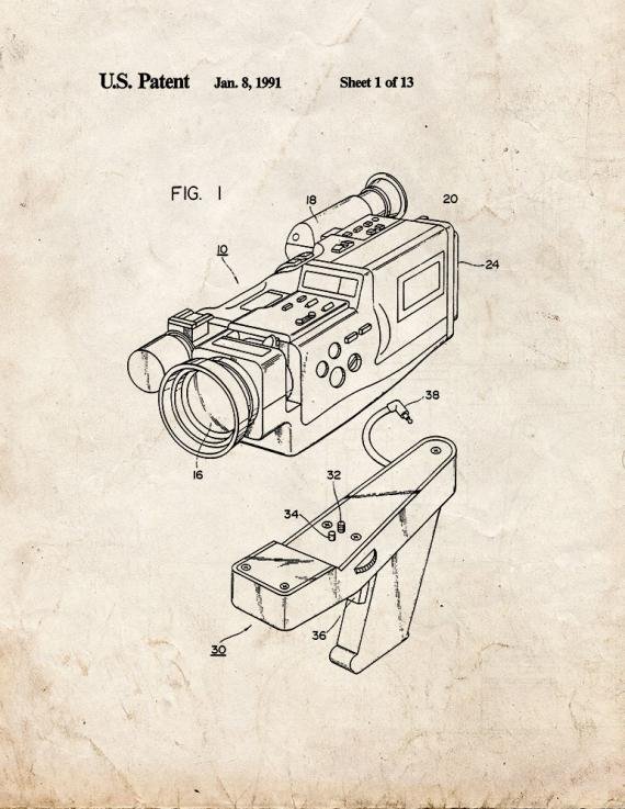 Patent Blueprint 2519 2 12 A4 Photo Print