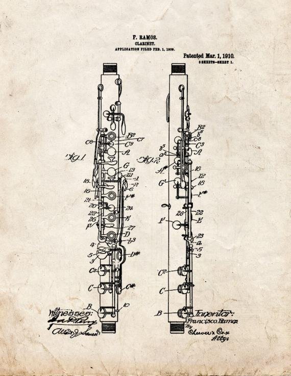 Patent Blueprint 2521 1 12 A4 Photo Print